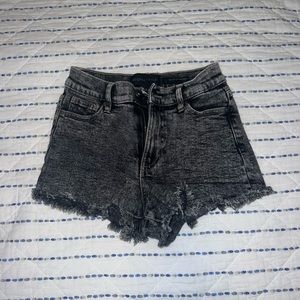 The Drifter High Rise Kendall + Kylie Black Jean Shorts